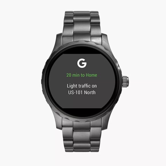 FOSSIL Q Marshal Gen 2 Smartwatch Smoke Gunmetal Stainless Steel 45mm FTW2108 - Picture 9 of 16